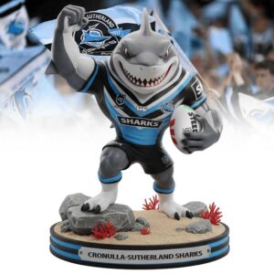 Official NRL Cronulla Sutherland Sharks Mascot Figurine ornamnet