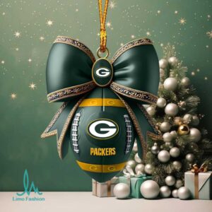 Officially Licensed Green Bay Packers Football Christmas Ornament