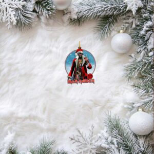 Officially Licensed Iron Maiden Santa Eddie Hanging Ornament