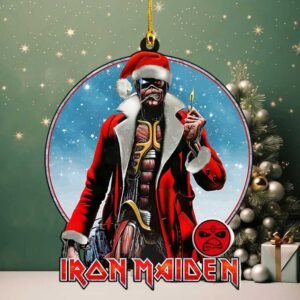 Officially Licensed Iron Maiden Santa Eddie Hanging Ornament