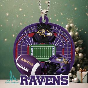 Officially Licensed NFL Baltimore Ravens Football Fan Ornament