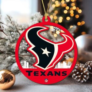 Officially Licensed NFL Houston Texans Christmas Tree Ornament