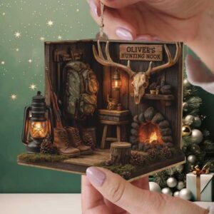 Oliver's Hunting Nook Personalized Hunter's Gift Ornament