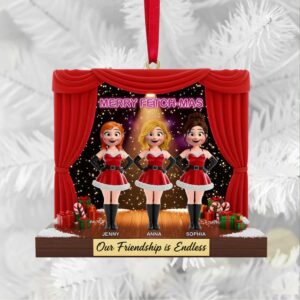 Our Friendship is Endless Merry Fetch mas Ornament Personalized Gifts for Besties