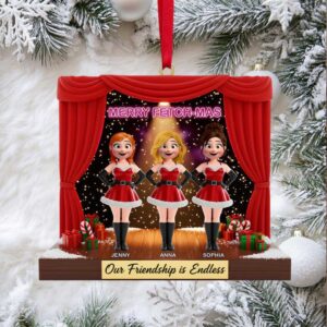 Our Friendship is Endless Merry Fetch mas Ornament Personalized Gifts for Besties