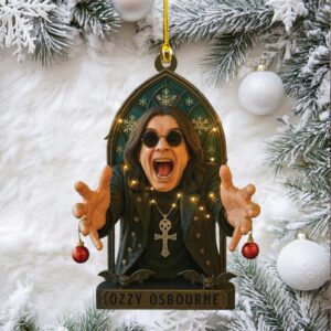 Ozzy Metal Ornament, Christmas Tree Decoration, Holiday Gift