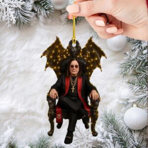Ozzy Osbourne Prince of Darkness Christmas Ornament
