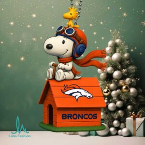 Peanuts Officially Licensed Denver Broncos Snoopy Doghouse Ornament