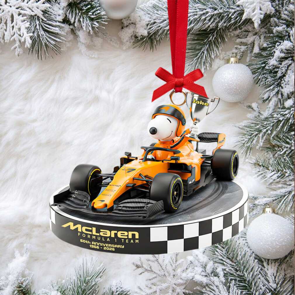 Peanuts Snoopy McLaren Formula 1 Team 60th Anniversary Keepsake Ornament Peanuts Snoopy McLaren Formula 1 Team 60th Anniversary Keepsake Ornament