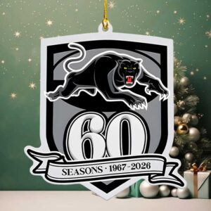 Penrith Panthers 60 Seasons Commemorative Acrylic Ornament
