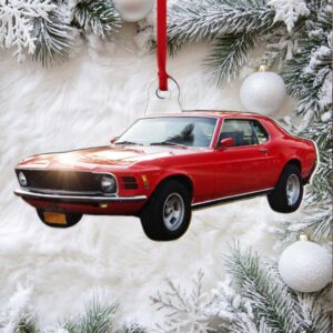 Personalized 1970 Ford Mustang Photo Ornament