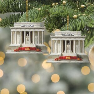 Personalized 250 Years 1776–2026 Acrylic Ornament Custom Name Patriotic 4th of July Christmas Ornament