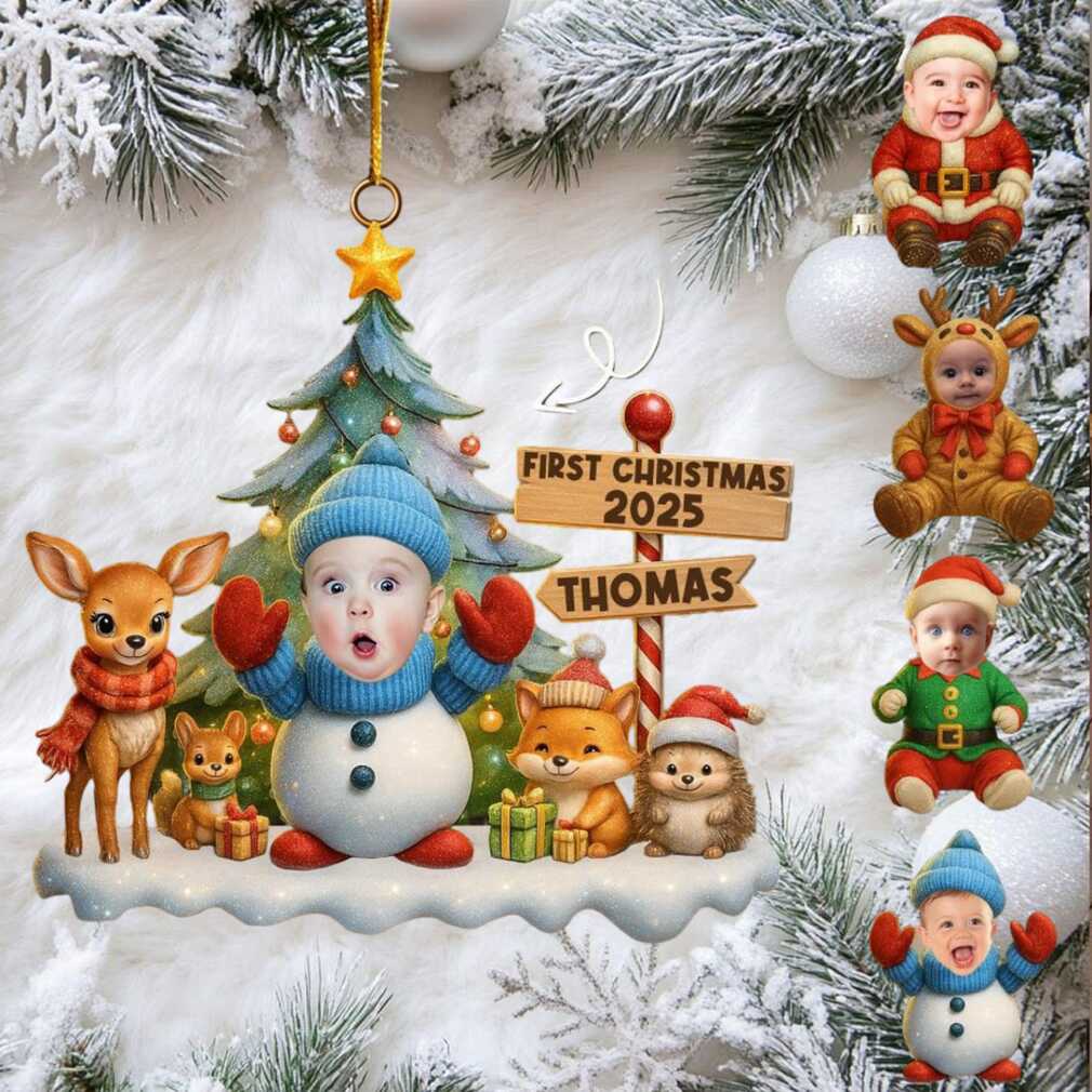 Personalized Baby’s First Christmas 2025 Ornament Thomas Snowman Keepsake Personalized Baby’s First Christmas 2025 Ornament Thomas Snowman Keepsake