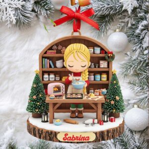 Personalized Baking Christmas Ornament