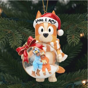 Personalized Bluey Christmas Ornament
