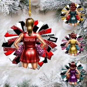 Personalized Cheerleader Ornaments