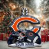 Chicago Bears Snoopy NFL Sport Ornament Custom Your Family Name