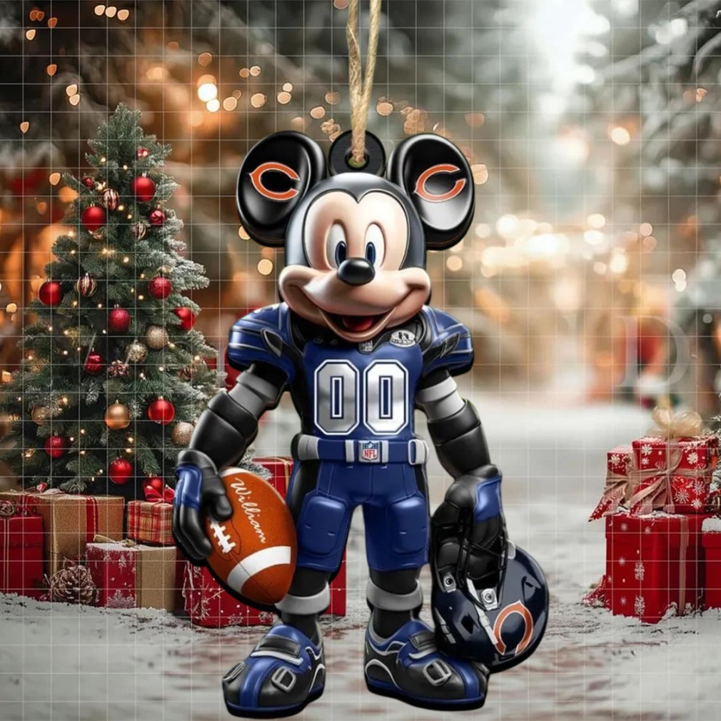 Personalized Chicago Bears Christmas Ornament