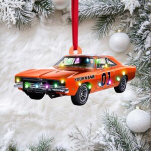 Personalized Classic Movie Car Collection Ornament Custom Name Christmas Tree Decor For Car Lovers Personalized Classic Movie Car Collection Ornament Custom Name Christmas Tree Decor For Car Lovers