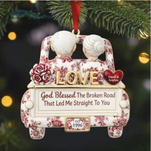 Personalized David & Sophia Anniversary Keepsake Acrylic Ornament