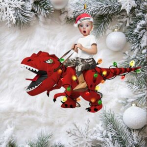 Personalized Dinosaur Christmas Ornament