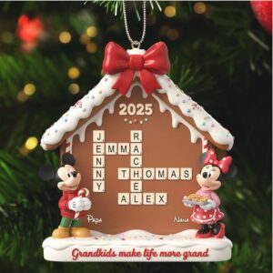 Personalized Disney Gingerbread House Ornament 2025