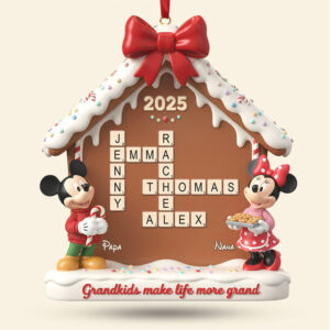 Personalized Disney Gingerbread House Ornament 2025