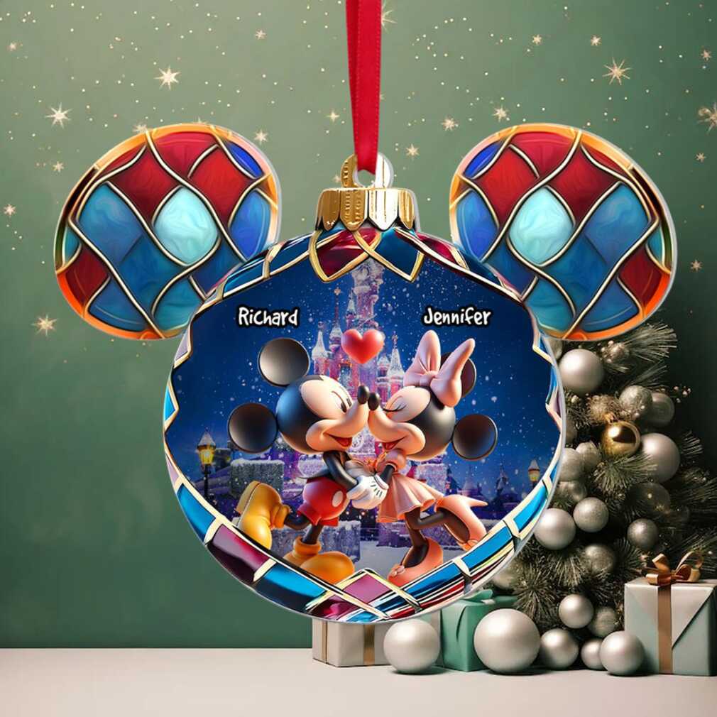 Personalized Disney Mickey & Minnie Christmas Ornament Personalized Disney Mickey & Minnie Christmas Ornament