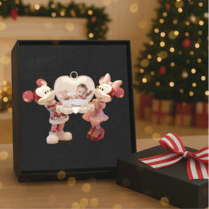 Personalized Disney Mickey & Minnie Mouse Family Photo Ornament