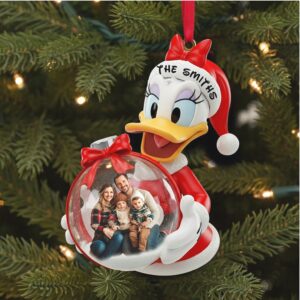 Personalized Donald Duck Photo Frame Christmas Ornament