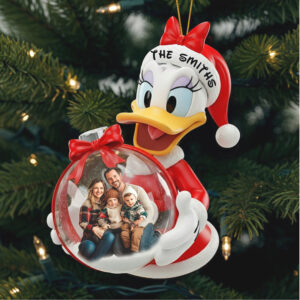 Personalized Donald Duck Photo Frame Christmas Ornament