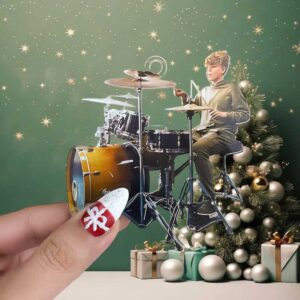 Personalized Drummer Christmas Ornament