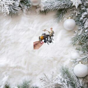 Personalized Drummer Christmas Ornament