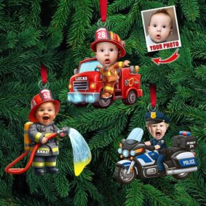 Personalized Everyday Heroes Christmas Ornaments