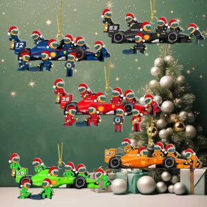 Personalized F1 Racing Car Christmas Ornament