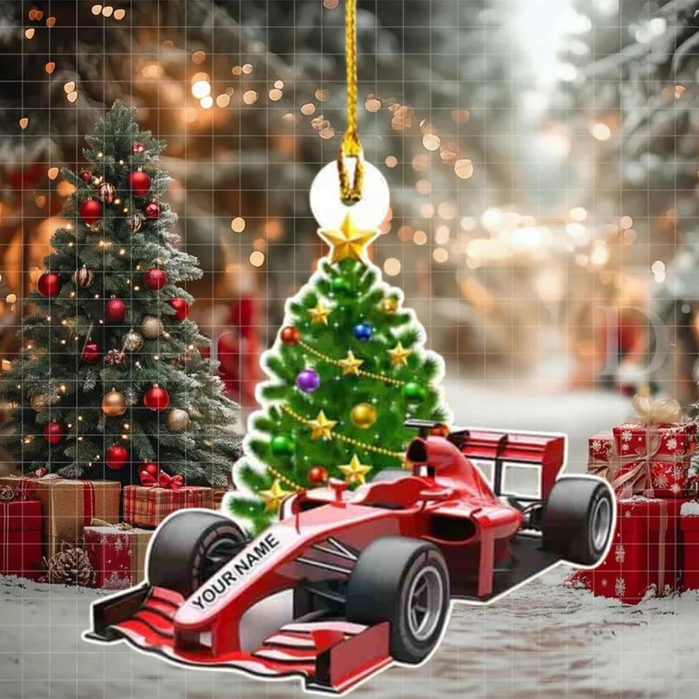 Personalized F1 Racing Christmas Custom Name F1 Flat Acrylic Ornament Gift For Racers F1 Lovers Personalized F1 Racing Christmas Custom Name F1 Flat Acrylic Ornament Gift For Racers F1 Lovers