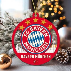 Personalized FC Bayern Football Fan Christmas Ornament
