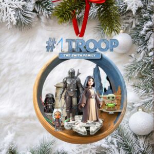 Personalized Family Galactic Troop Christmas Ornament
