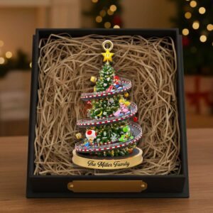Personalized Family Racing Christmas Ornament