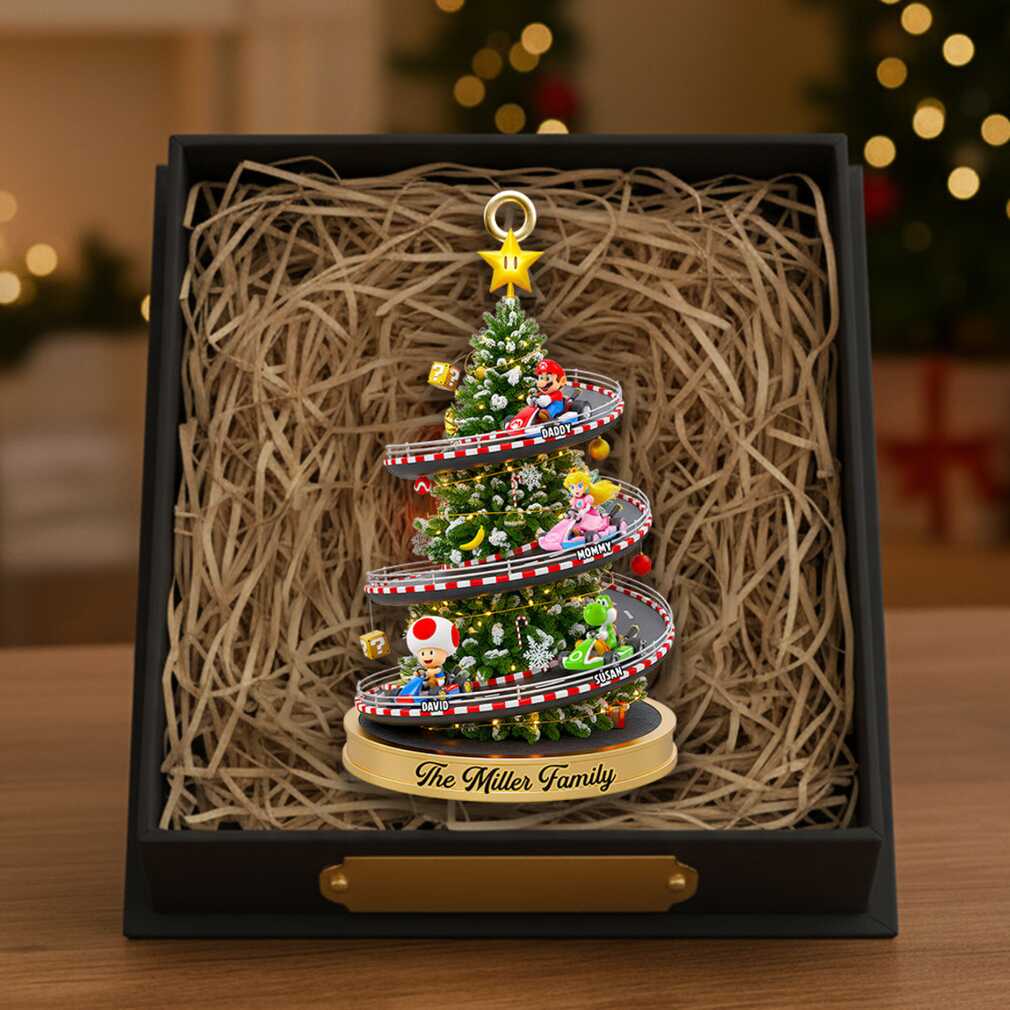 Personalized Family Racing Christmas Ornament Personalized Family Racing Christmas Ornament