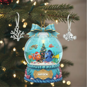 Personalized Finding Nemo Christmas Ornament, Custom Name Nemo Dory Xmas Keepsake