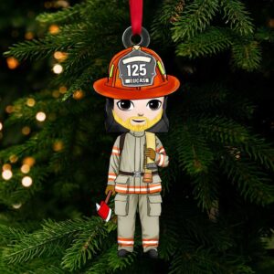 Personalized Firefighter Christmas Ornament Lucas 125 Personalized Firefighter Christmas Ornament Lucas 125