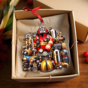 Personalized Firefighter Christmas Ornament Personalized Firefighter Christmas Ornament