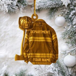Personalized Firefighter Hero Ornament