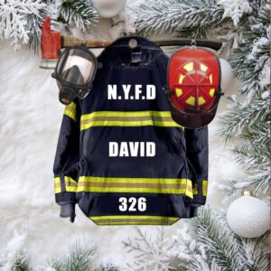 Personalized Firefighter Uniform Keychain Custom Name & Number Unit Personalized Firefighter Uniform Keychain Custom Name & Number Unit