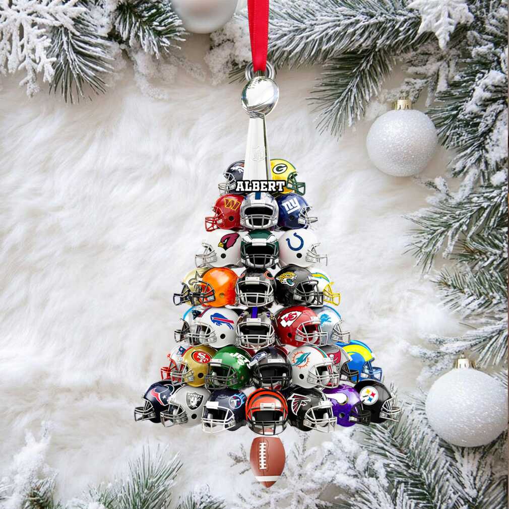 Personalized Football Helmet Christmas Tree Ornament Personalized Football Helmet Christmas Tree Ornament