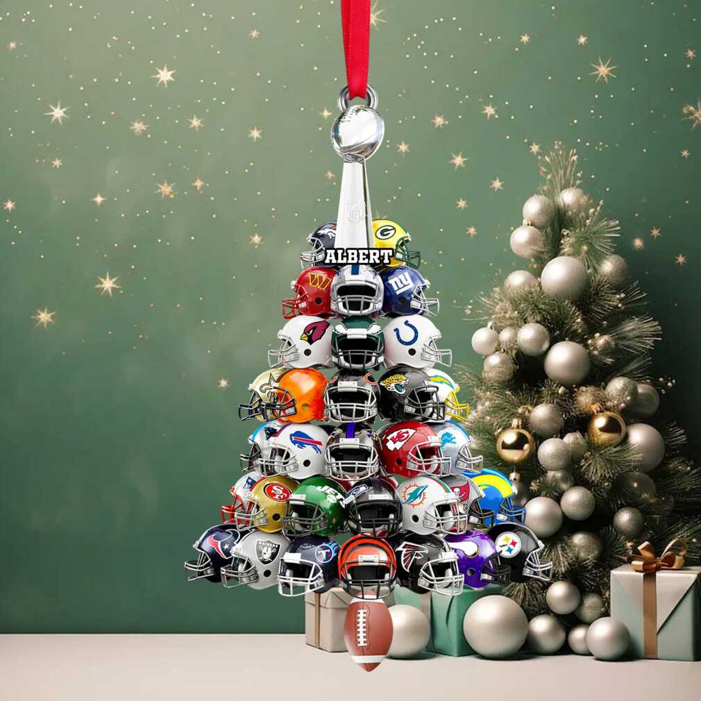 Personalized Football Helmet Christmas Tree Ornament Personalized Football Helmet Christmas Tree Ornament