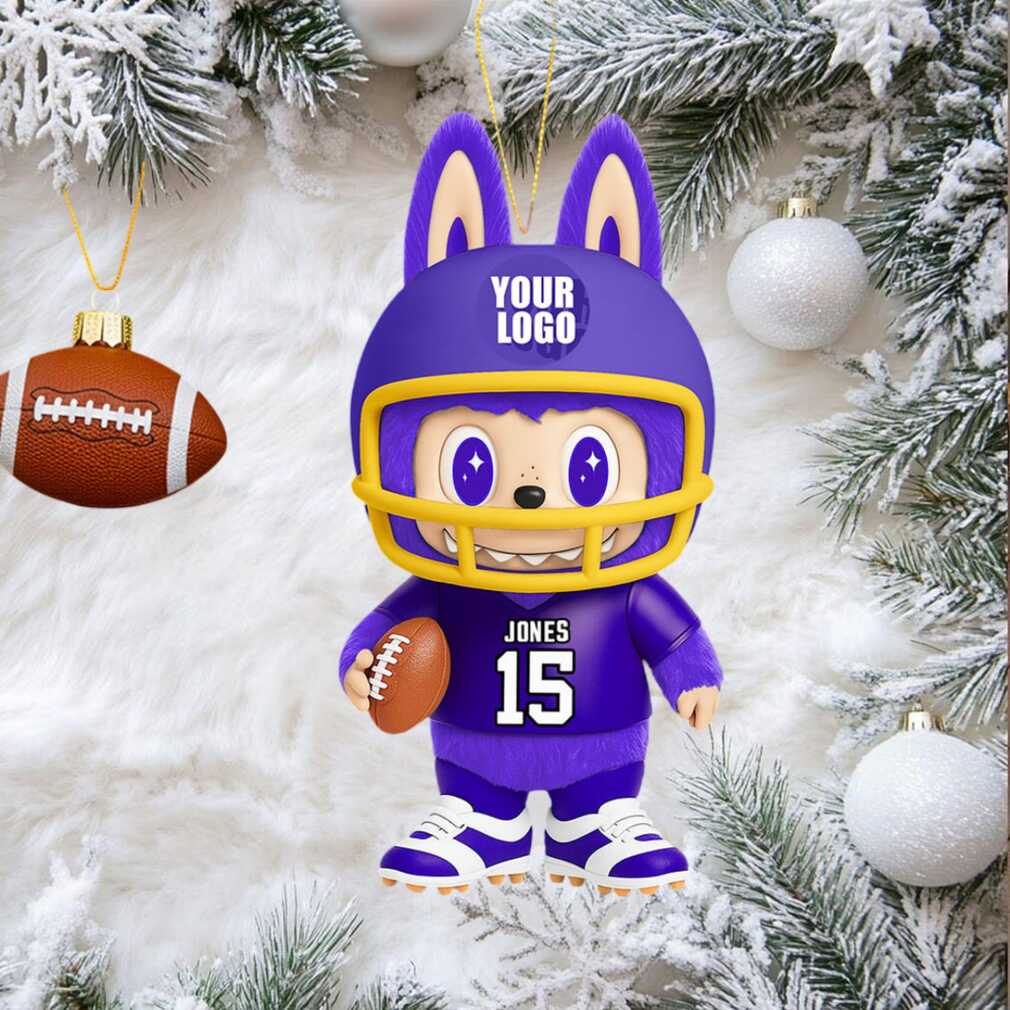 Personalized Football Player Christmas Ornament Personalized Football Player Christmas Ornament