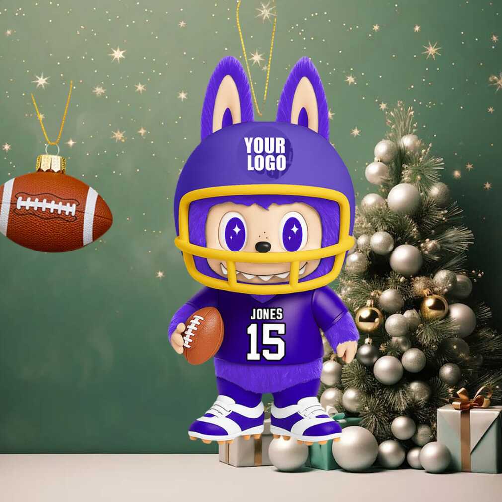 Personalized Football Player Christmas Ornament Personalized Football Player Christmas Ornament