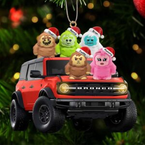 Personalized Ford Bronco Family Ornament